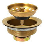 Gold SP13 kitchen sink drain assembly with removable basket strainer