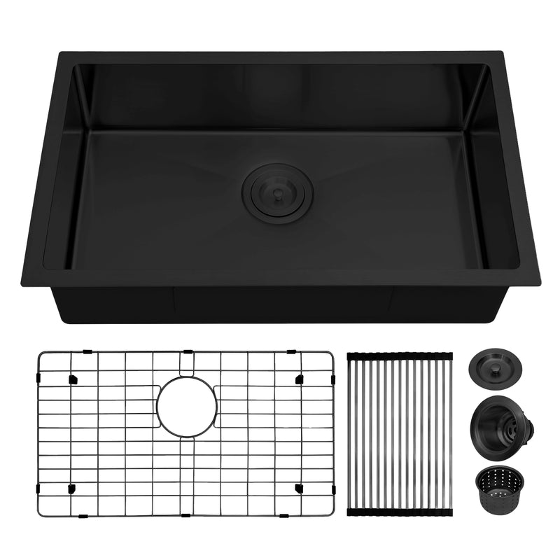 27" Compact Undermount Single Bowl RV kitchen sink
