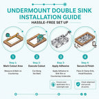 Double bowl undermount kitchen sink installation guide