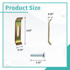 Dimensions of undermount sink mounting bracket and bolt